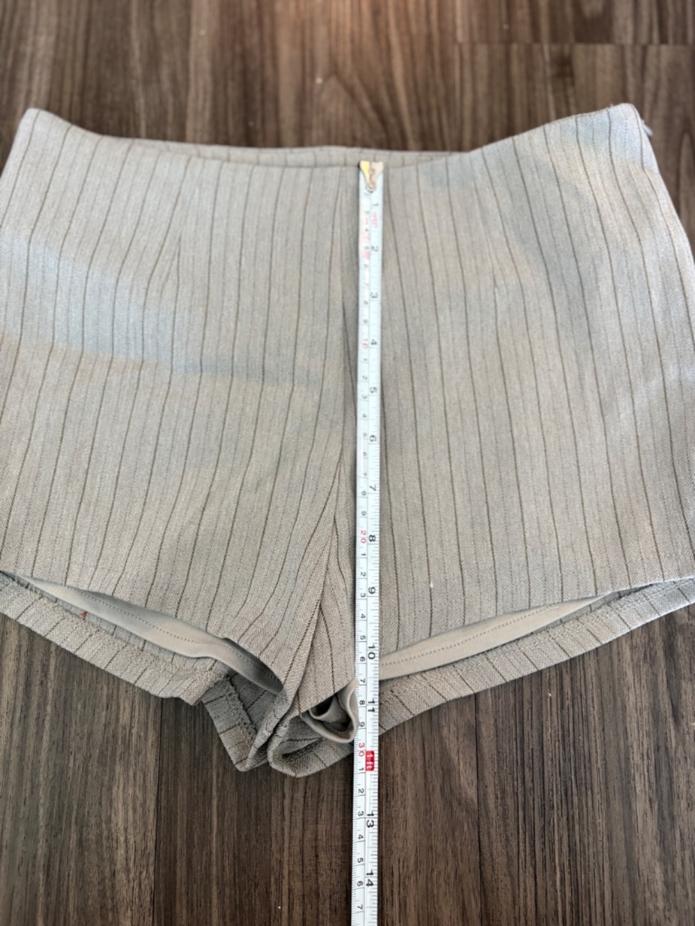 Lioness Chloe Shorts ASH STRIPE Grey Pinstripe Mini Micro Short - Picture 9 of 14